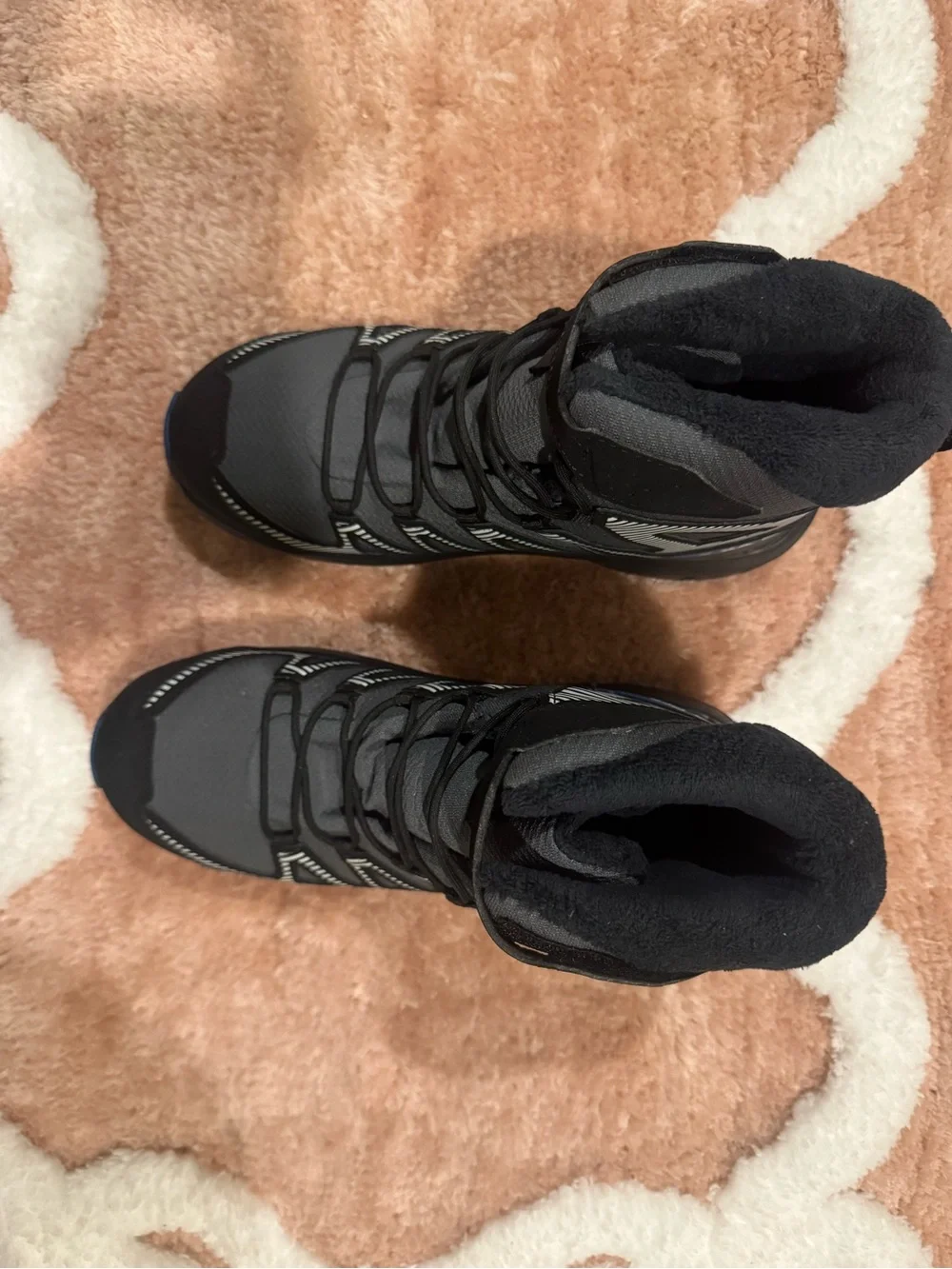 Salomon Kids Black & Gray Waterproof Snow Boots